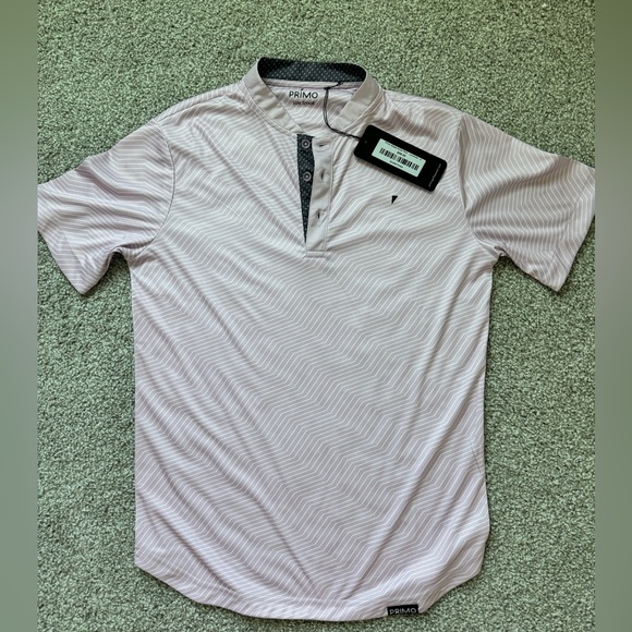 Primo Men's Polo Shirt - Light Pink - Picture 1 of 2